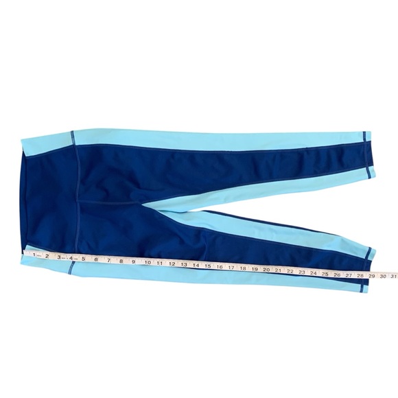 Wilo the Label by Anthropologie blue color block leggings, size XS, NWOT - Picture 3 of 7